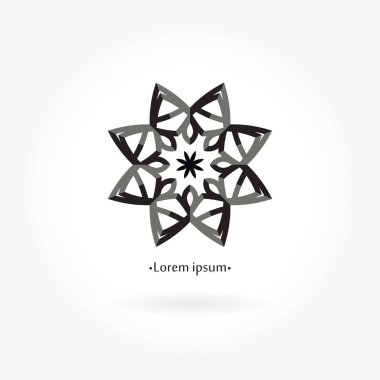 Vintage güzel dairesel logo