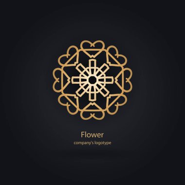  Bir çiçek şeklinde logo 
