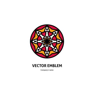 Vintage güzel dairesel logo