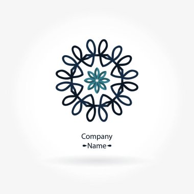 Vintage güzel dairesel logo