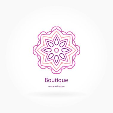 Vintage güzel dairesel logo