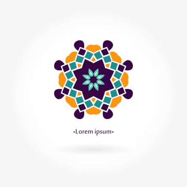 Vintage güzel dairesel logo