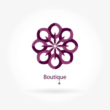 Vintage güzel dairesel logo