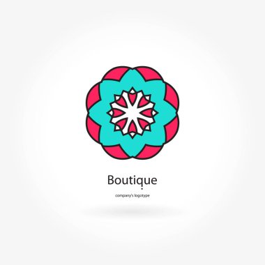 Vintage güzel dairesel logo