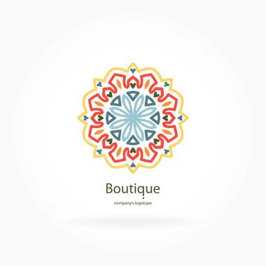 Vintage güzel dairesel logo