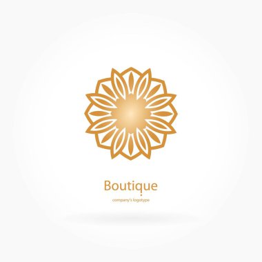  Bir çiçek şeklinde logo 