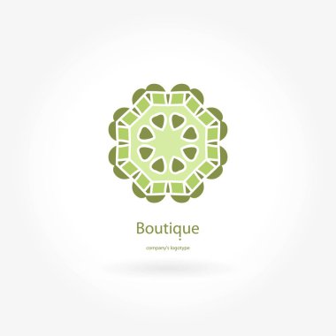 Vintage güzel dairesel logo