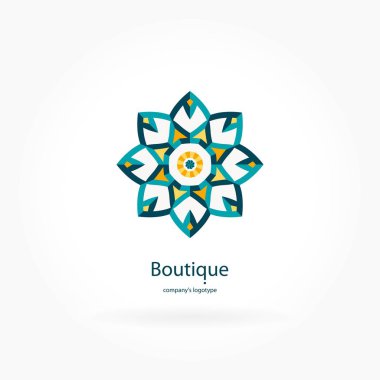 Vintage güzel dairesel logo