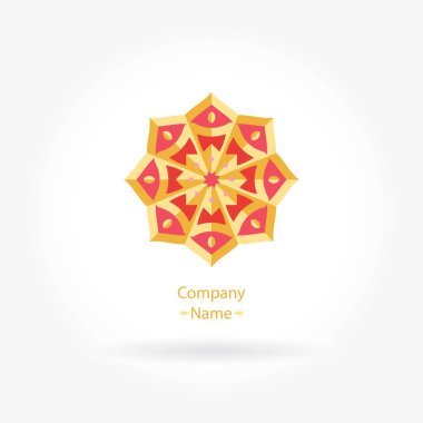 Vintage güzel dairesel logo