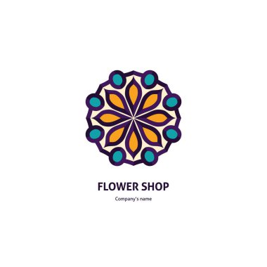 Vintage güzel dairesel logo