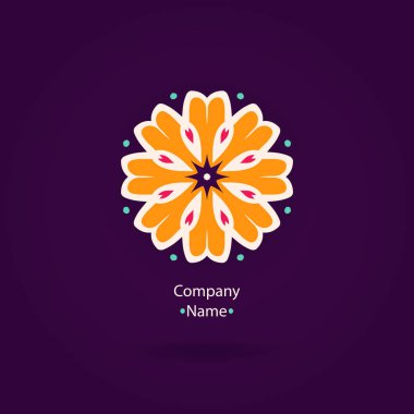 Vintage güzel dairesel logo