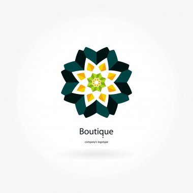 Vintage güzel dairesel logo