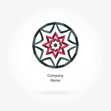 Vintage güzel dairesel logo