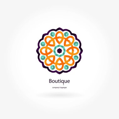 Vintage güzel dairesel logo