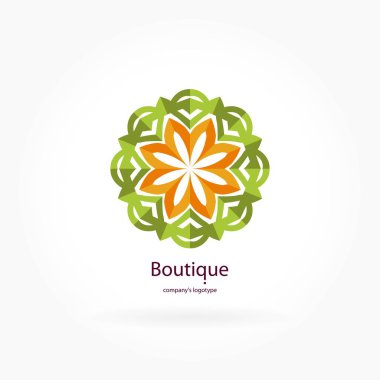 Vintage güzel dairesel logo