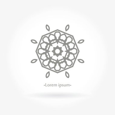 Vintage güzel dairesel logo