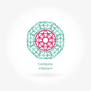 Vintage güzel dairesel logo