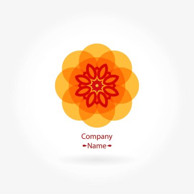 Vintage güzel dairesel logo