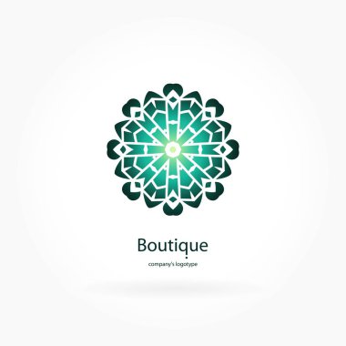 Vintage güzel dairesel logo