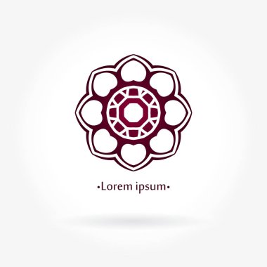 Vintage güzel dairesel logo