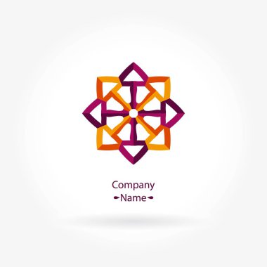 Vintage güzel dairesel logo