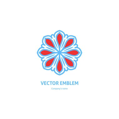 Vintage güzel dairesel logo