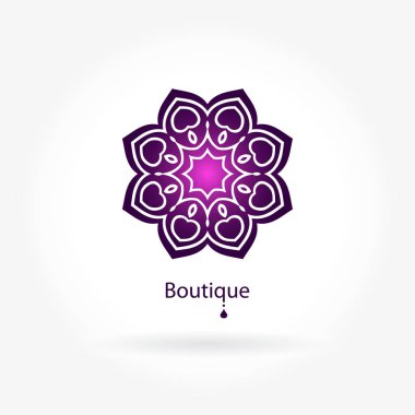 Vintage güzel dairesel logo