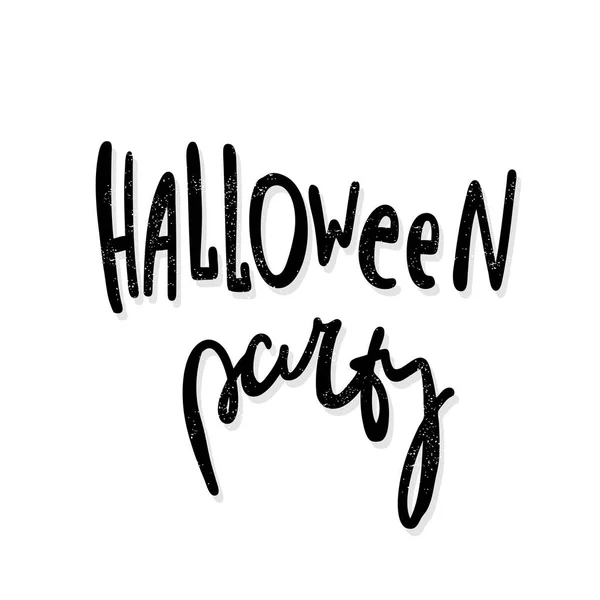 Halloween-Party-Schriftzug — Stockvektor