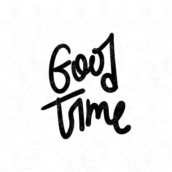 Good time. Decorative lettering. — Stock Vector