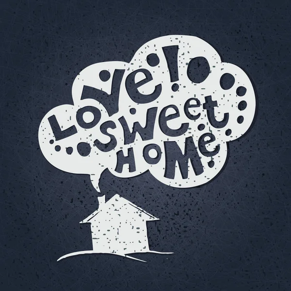 Amore dolce casa — Vettoriale Stock