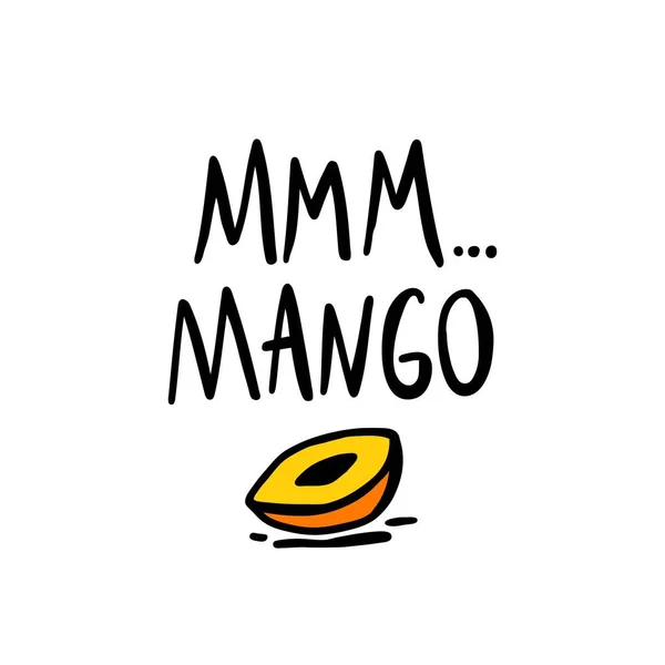 Bunte Mangofrüchte. — Stockvektor