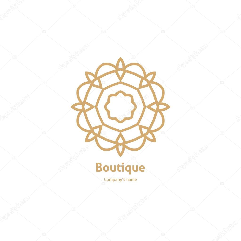  logotype in the shape of a flower 