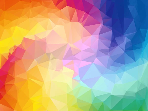 Bunte Strudel Regenbogen Polygon Hintergrund. farbenfroher abstrakter Vektor. abstrakte Regenbogen-Farbdreieck geometrischen Hintergrund, Regenbogen-Polygon wirbeln Design. regenbogen bunte wirbel regenbogen polygon — Stockvektor