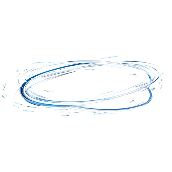 Salpicadura de agua con gotas. 3d vector de ilustración creado con malla de gradiente. azul aqua superficie remolino fondo. fondo azul de la superficie aqua. remolino o vórtice . — Archivo Imágenes Vectoriales