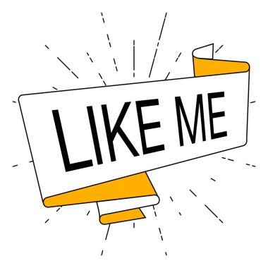 Ben ve ışınları veya izole sunburst doğrusal çizim gibi metin ile eski vintage şerit. El modaya uygun bir tasarım öğesi vektör çekilmiş. Afiş, poster. Sosyal medya internet etiketi