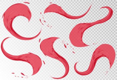 Kırmızı şarap dökme izole üzerinde şeffaf arka plan su sıçramalarına. Gerçekçi sıvı damla degrade kafes tarafından oluşturulan ile. Koyu kırmızı şarap cabernet veya merlot gibi. vektör 3d çizim.