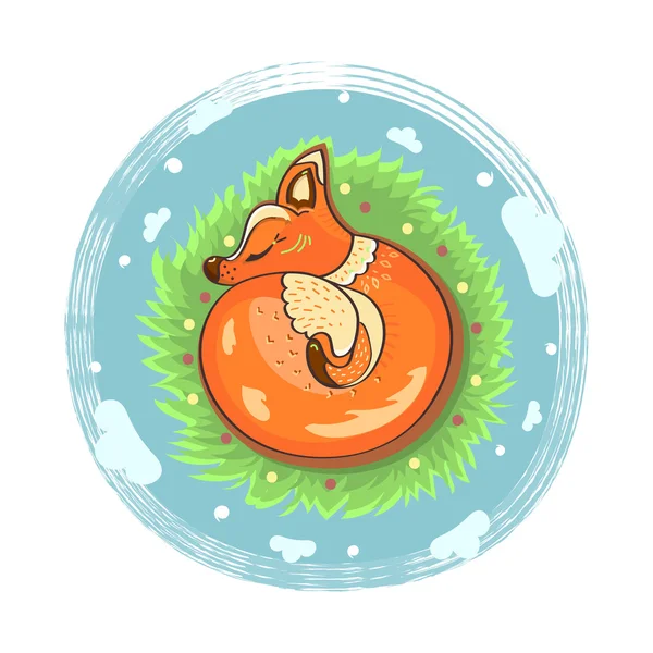 Yaz fox illüstrasyon