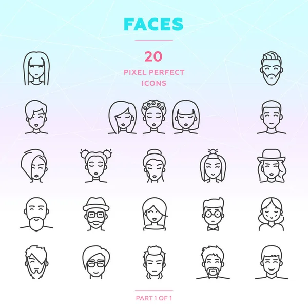 insanlar Icon set hattı