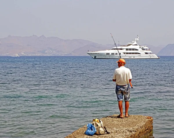 Jetty at the port of Kos, Greece — Stock Photo, Image