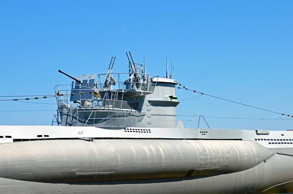 Torre com armas de um submarino — Fotografia de Stock