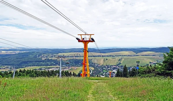 Panorama de Oberwiesenthal en el Erzgebirge —  Fotos de Stock
