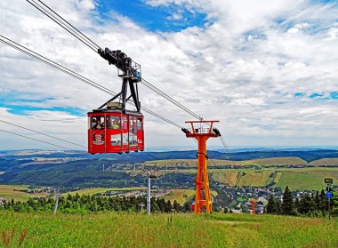 Fichtelberg-Schwebebahn, Oberwiesenthal 'da (Almanya)
