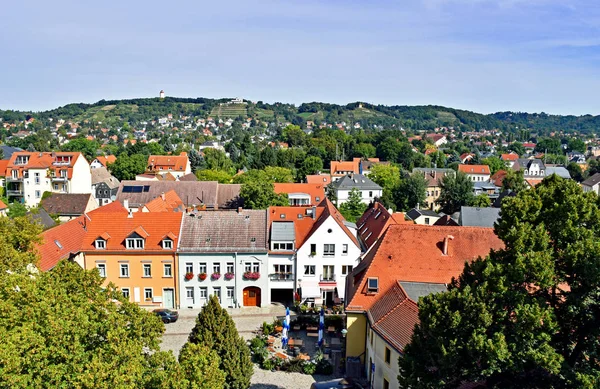 Vista sobre a aldeia Altktzschenbroda, na Saxónia, Alemanha — Fotografia de Stock