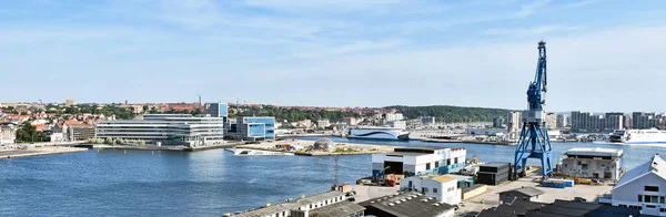 デンマークのオーフス港のパノラマ — ストック写真