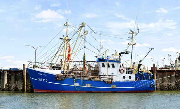 Buesum Germany August 2018 Fishing Trawler Name Westbank Sas 110 Stock Picture