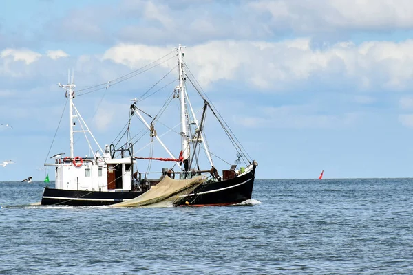 Риболовля Північному Морі Поблизу Бузума Німеччина — стокове фото