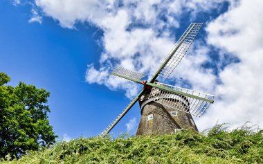 View of a windmill in Roebel (Mecklenburg-Vorpommern / Germany)