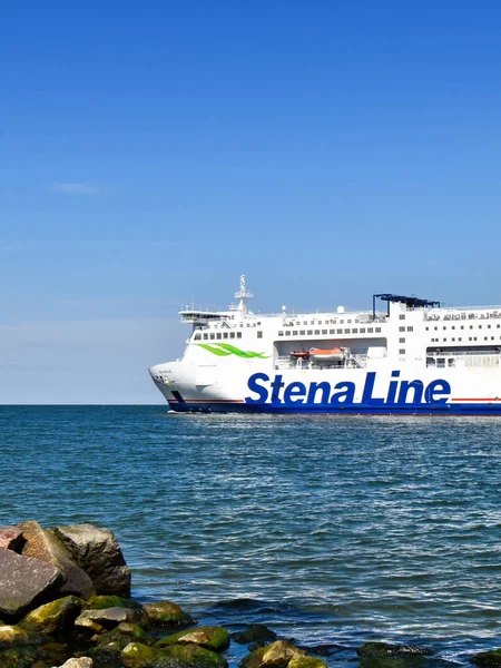 Warnemnde Germania Luglio 2017 Traghetto Skane Della Compagnia Navigazione Stena — Foto Stock