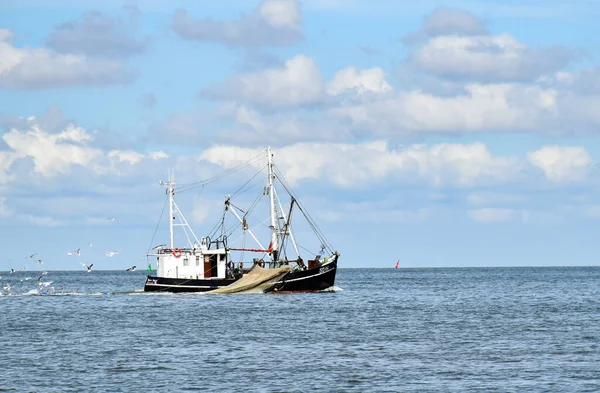 Buesum Allemagne Août 2018 Bateau Pêche Sous Nom Pêche Mer — Photo