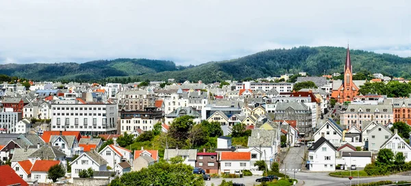 Stadtbild Von Haugesund Norwegen Stockfoto